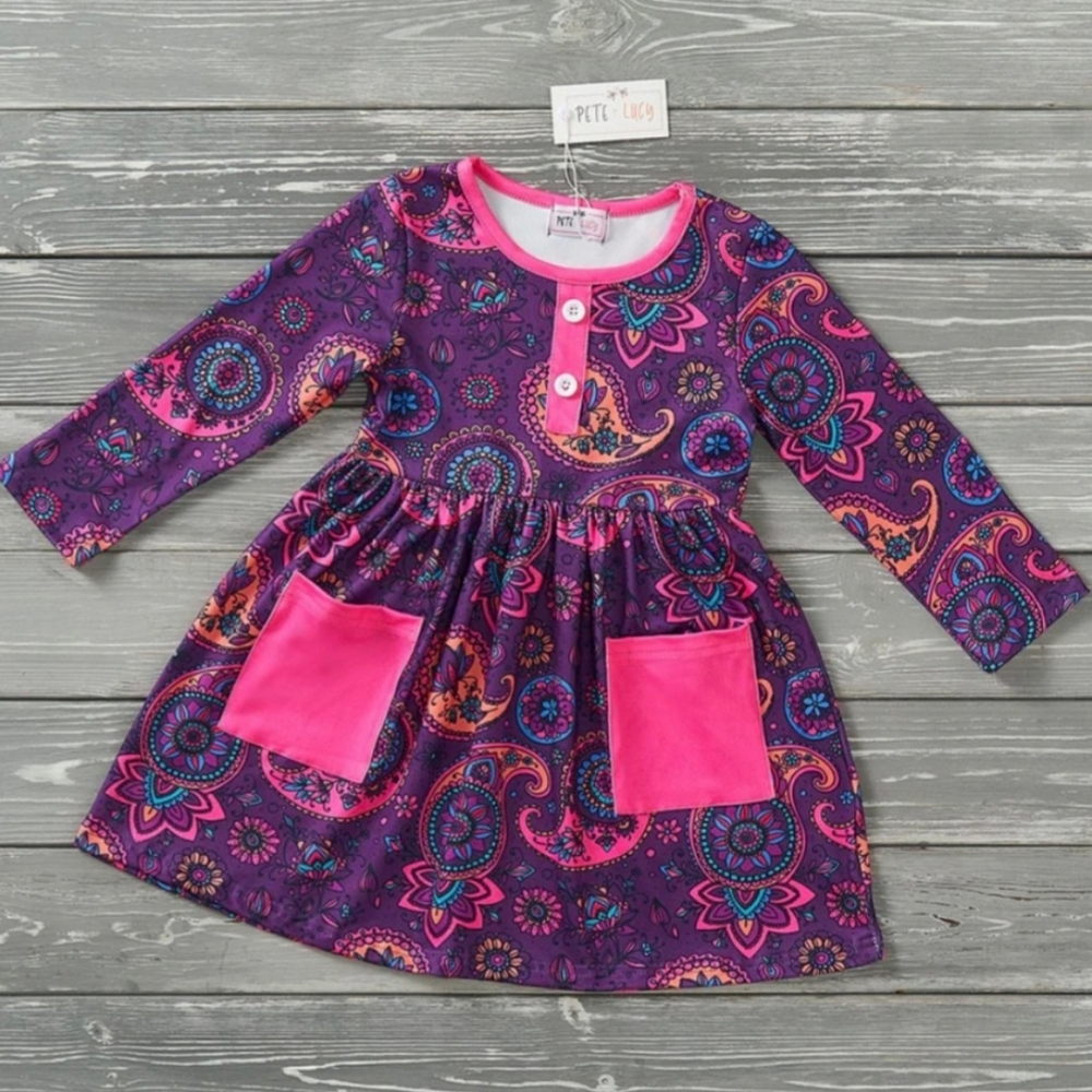 Kids paisley dress